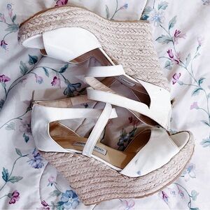 Jimmy Choo Passion Patent Leather Espadrille Wedge